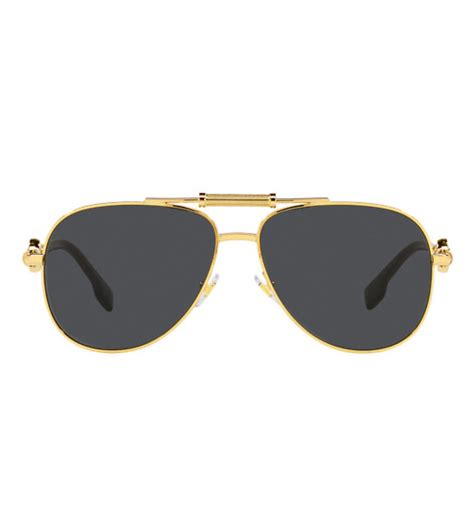 versace gold pilot sunglasses|Versace polarised sunglasses.